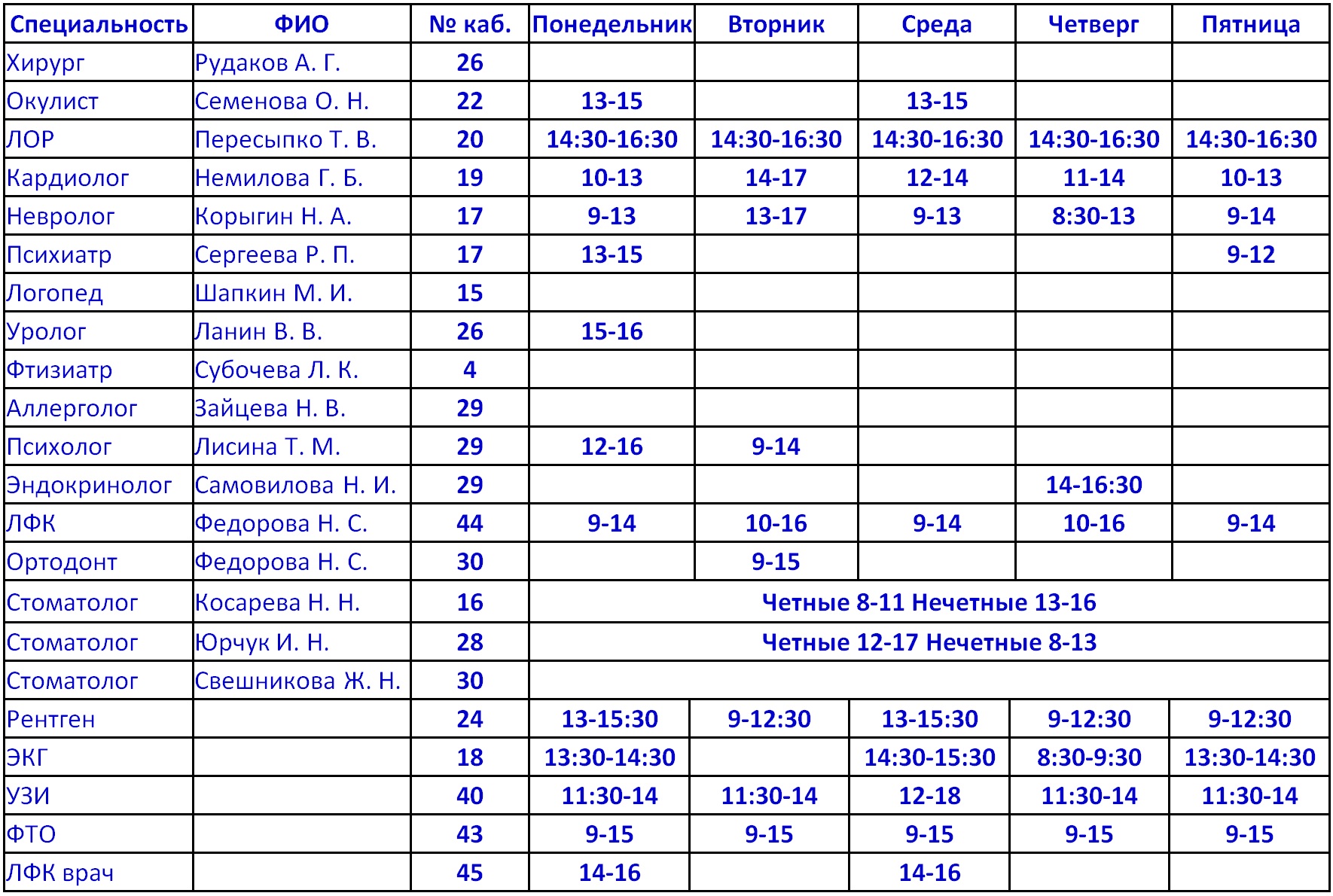 Расписание врачей 42 поликлиники ростов. Взрослая поликлиника Пыть-Ях терапевты расписание. Расписание врачей детской поликлиники Пыть Ях. Расписание врачей взрослой поликлиники Пыть-Ях. Расписание врачей детская больница Каменск-Шахтинский.